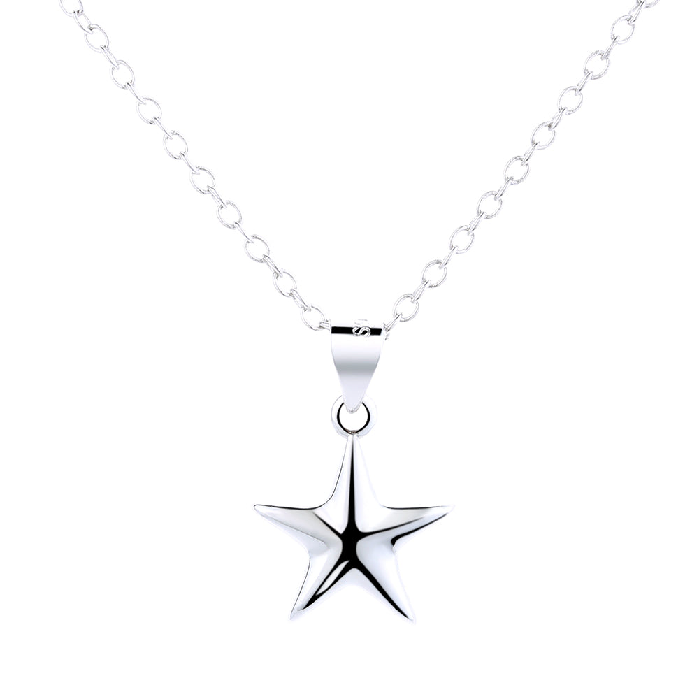 Sterling Silver Star Pendant Necklace