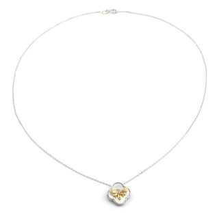 Sterling Silver and Mother of Pearl Bee Necklace