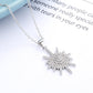 Sterling Silver Starburst Pendant Necklace