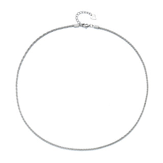 Italian Sterling Silver Roc Chain Necklace