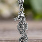 Sterling Silver Artisan Filigree Sea Horse Necklace