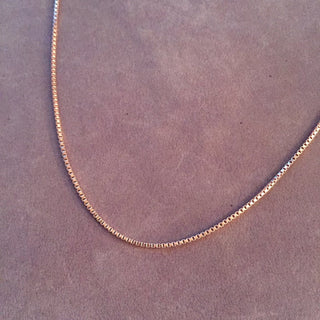 Amy and Annette 14K Gold 16-24" inch Box Chains