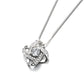 Sterling Silver Infinity Pendant Necklace with Crystals from Swarovski