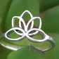 Sterling Silver Lotus Flower Ring