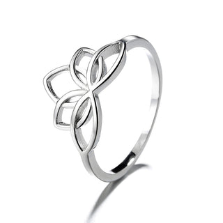 Sterling Silver Lotus Flower Ring