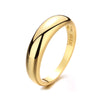 14K Gold and Sterling Silver Graduated Wedding Band Ring