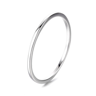 14K Gold and Sterling Silver Thin Band Rings