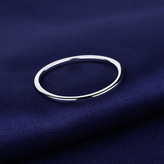 14K Gold and Sterling Silver Thin Band Rings