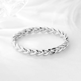 Sterling Silver Braided Band Ring