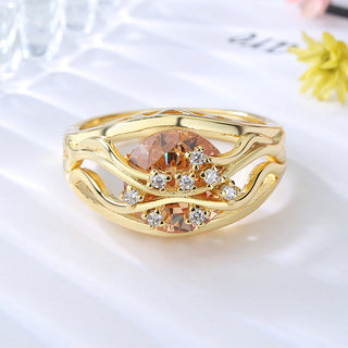 Amy and Annette 14K Gold Peridot on Tree Branches Ring