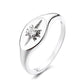 Sterling Silver Starburst Ring with Preciosa Crystals