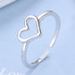 Sterling Silver Minimalist Heart Ring