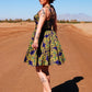 Vera Vintage Swing Dress in Daddy Cthulhu Cotton Sateen | Laura Byrnes & Hope Johnstun