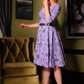 Erin Vintage Style Swing Dress in Lavender Stregheria Bengaline | Laura Byrnes x Hope Johnstun