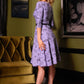 Erin Vintage Style Swing Dress in Lavender Stregheria Bengaline | Laura Byrnes x Hope Johnstun