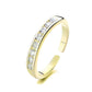 Sterling Silver and 14K Gold Channel-Set Toe Ring