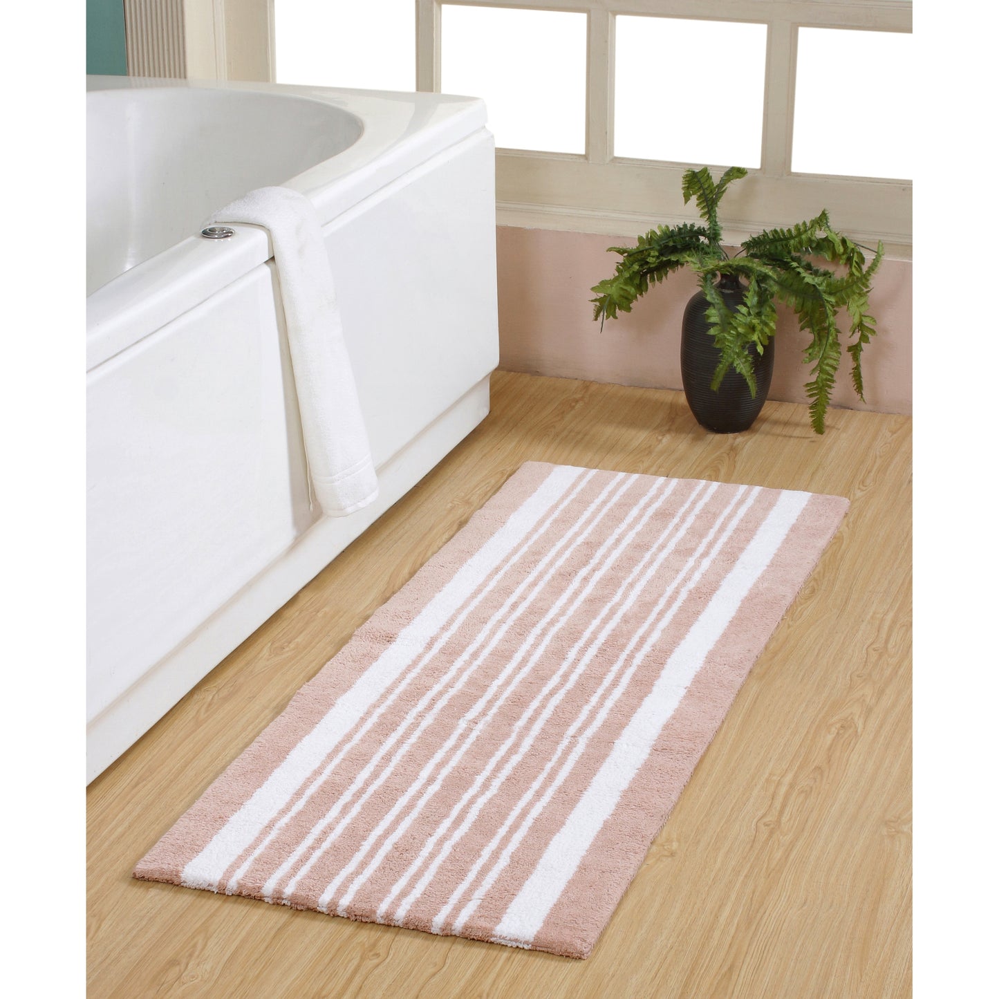 Delran Cotton Tufted Reversible Bath Runner  22X60