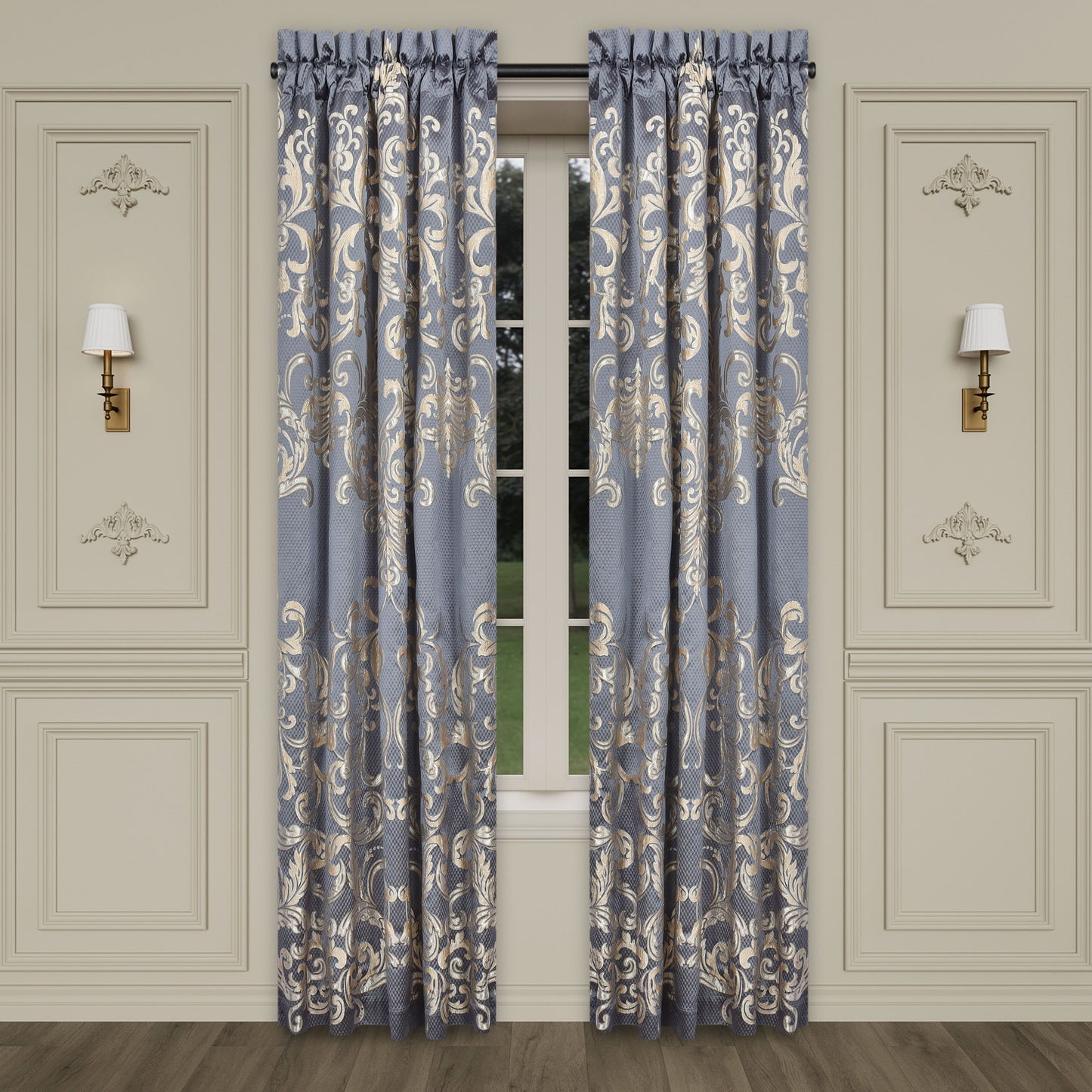 J Queen New York Dicaprio Window Panel Pair