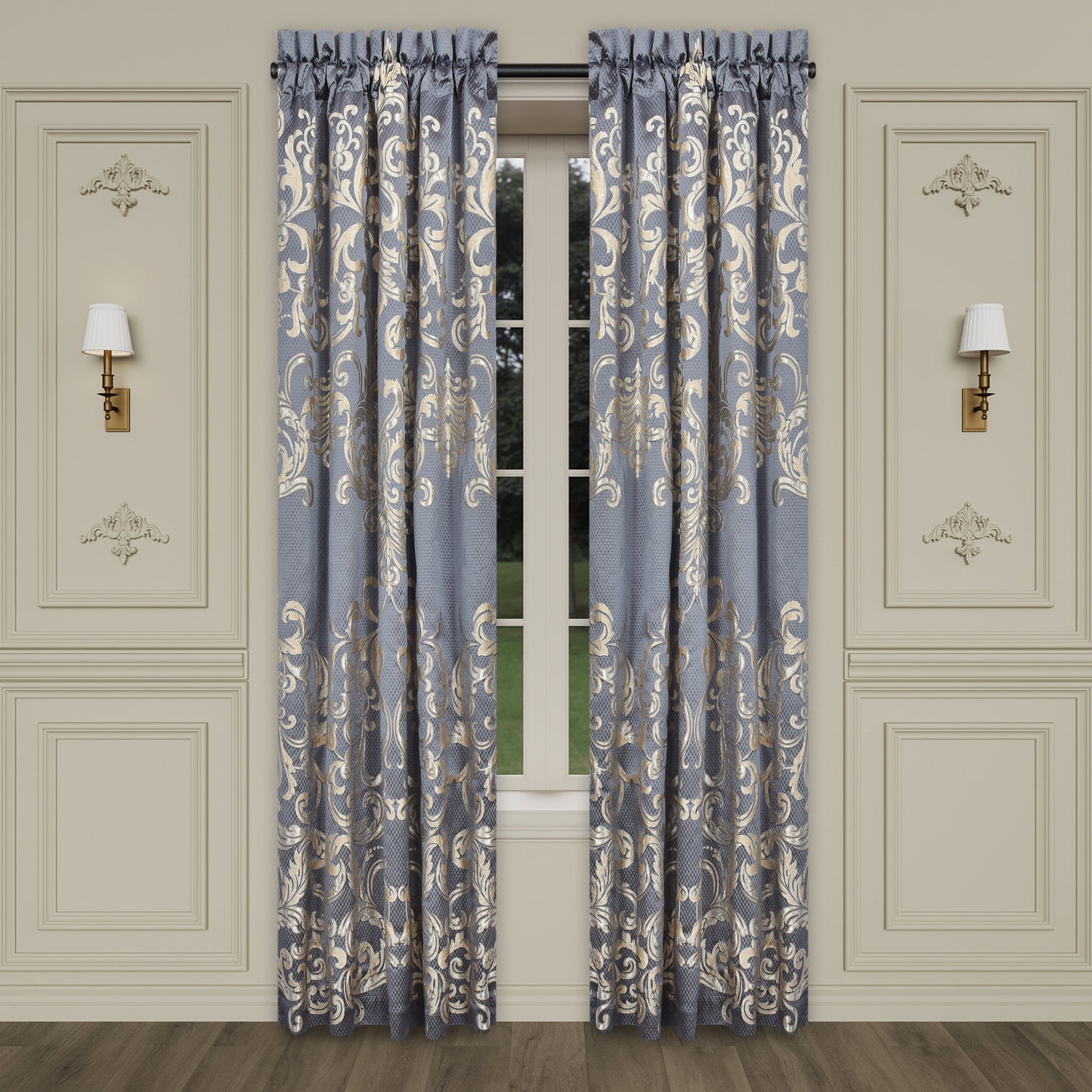 J Queen New York Dicaprio Window Panel Pair
