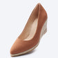 Roses Canvas U Cut Espadrille Wedges