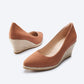 Roses Canvas U Cut Espadrille Wedges