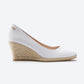 Roses Canvas U Cut Espadrille Wedges