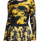 Versace Jeans Couture Printed Bodysuit Black Size 38 REG