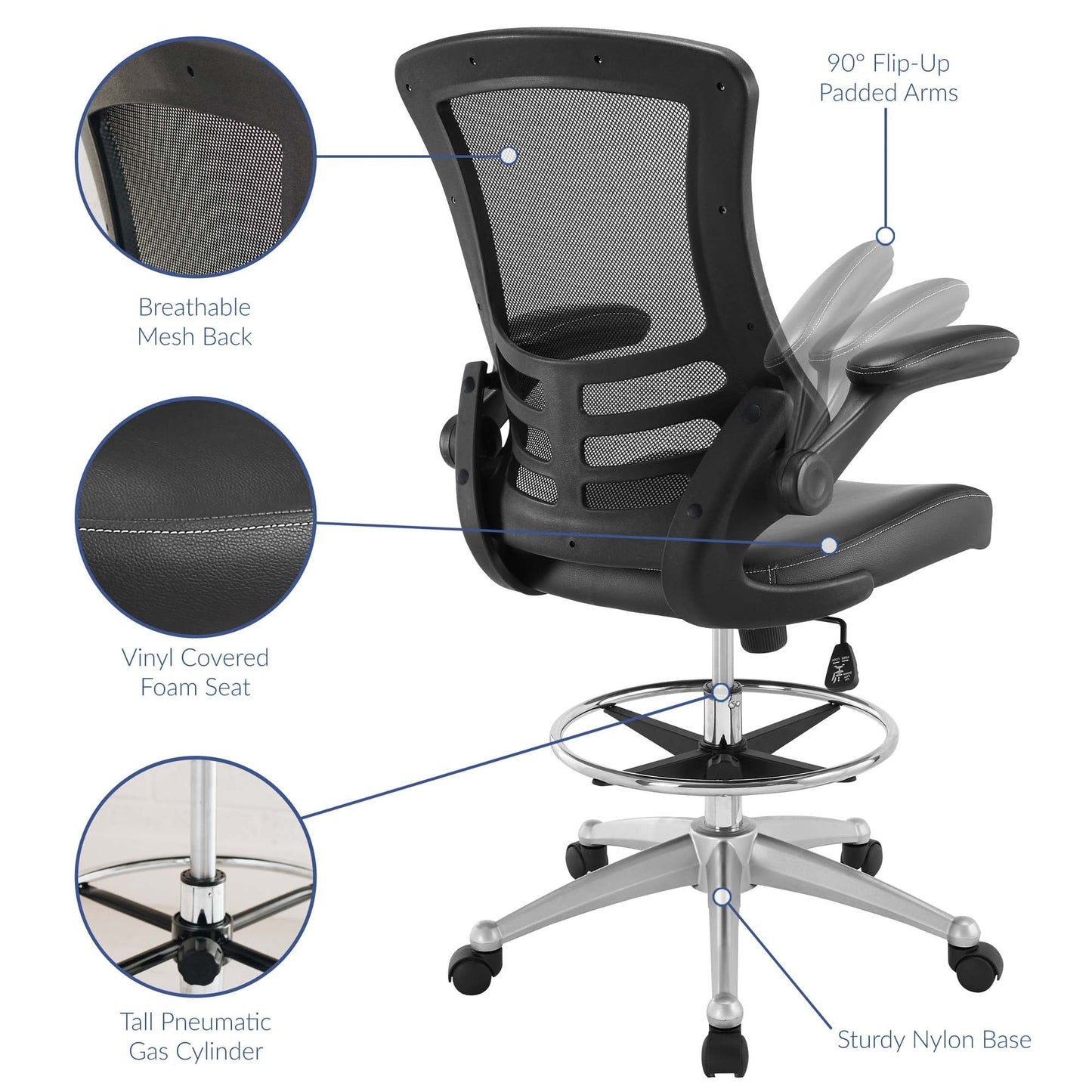 Attainment Vinyl activeing Chair by Modway