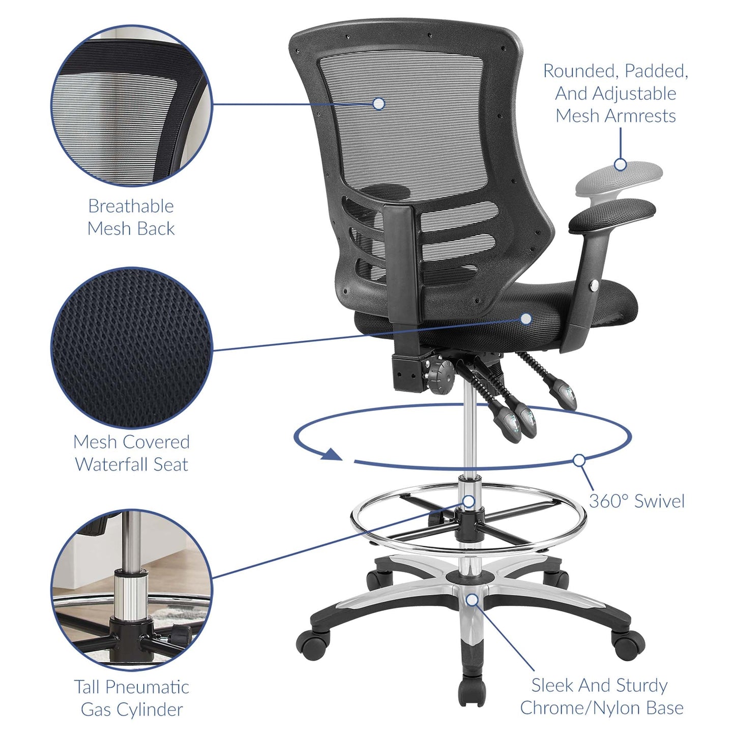 Calibrate Mesh activeing Chair by Modway