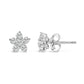 10K White Gold 1/2 Cttw Lab Grown Diamond Star Stud Earrings