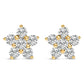 10K White Gold 1/2 Cttw Lab Grown Diamond Star Stud Earrings