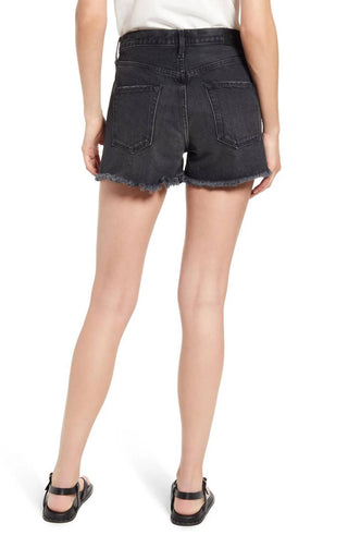 Edwin - CAI HIGH WAIST DENIM CUTOFF SHORTS