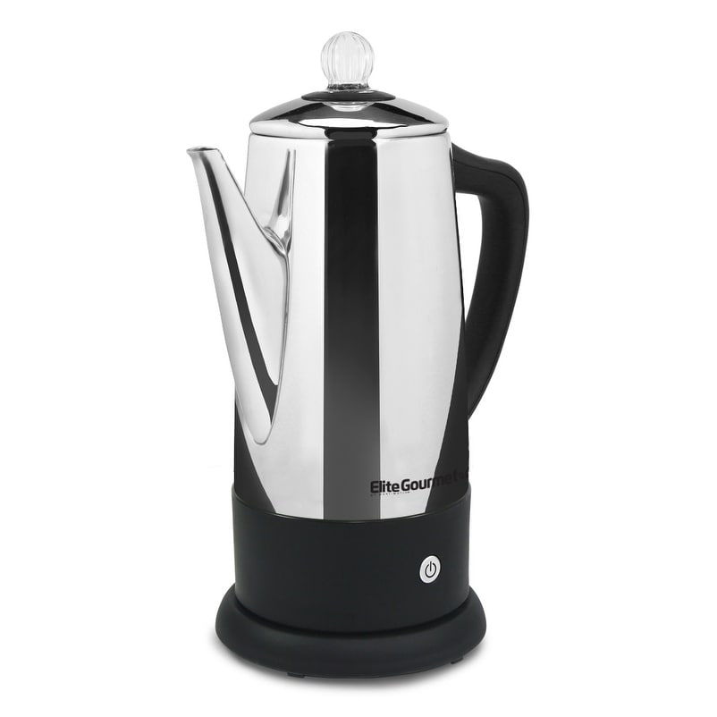Elite Gourmet Stainless Steel 12 Cup Percolator