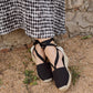 Escala Canvas Espadrille Wedges
