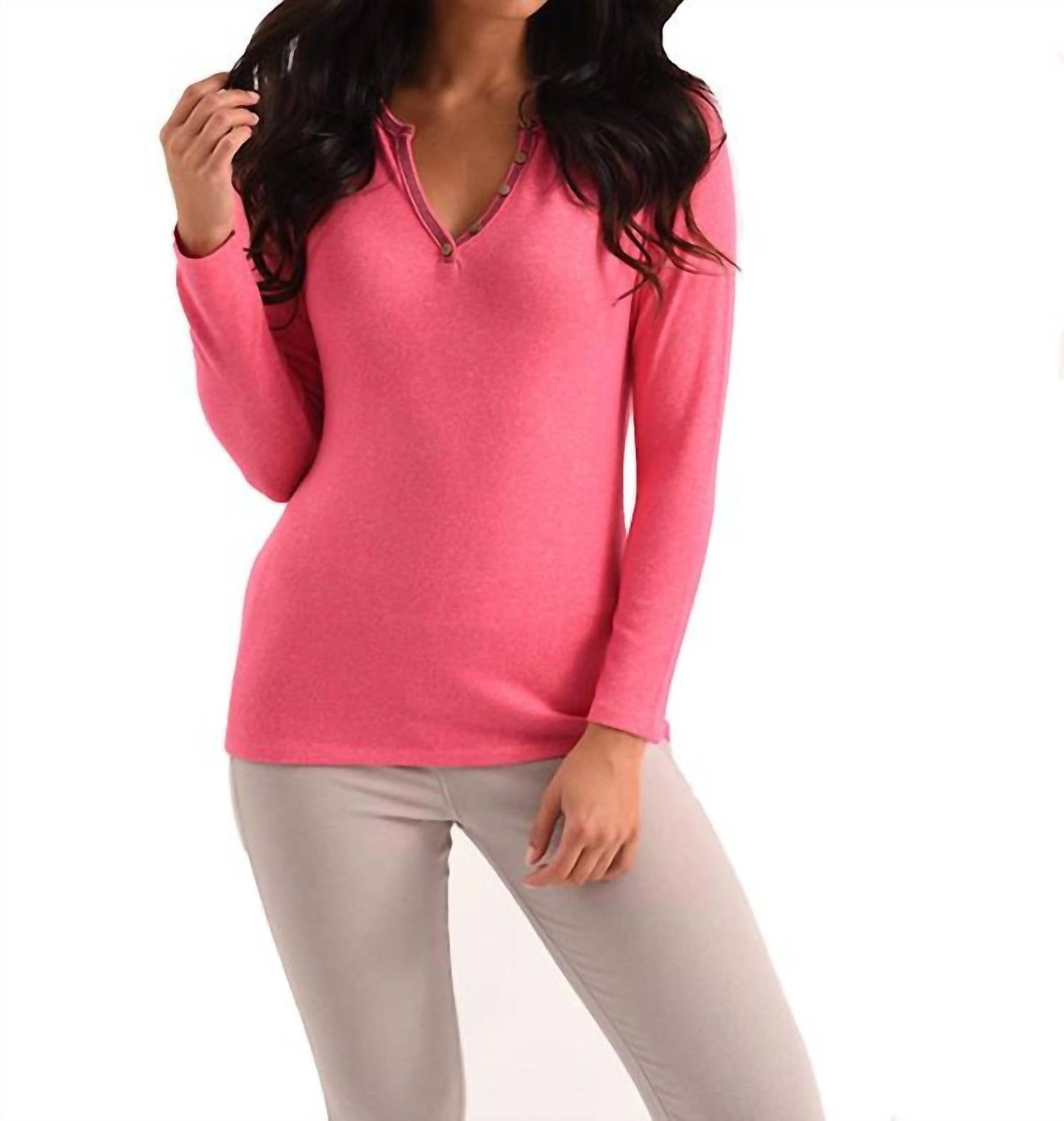 French Kyss - Jackson Long Sleeve Kashmira Top