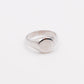 Italian Oval Silver Ring – Elegant Statement Ring for Women