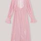 Ganni - SEQUINS SEQUINS LONG COLLAR GATHERED FITTED DRESS