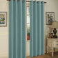 J&V TEXTILES 2 Panels Solid Grommet Faux Silk Window Curtain Drapes Treatment in 84" Length
