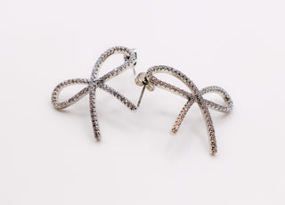 Chic Bow Tie Glamour Earrings – Gold Bow Tie Stud Jewelry