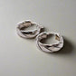Italian Twisted Texture Silver Hoop Earrings – Elegant Women’s Jewelry