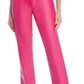 Good American Faux Leather Good Icon High Rise Straight Leg JeansPink Size 6