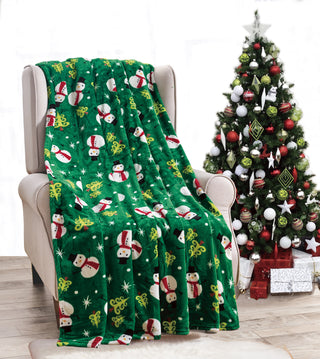 Christmas Blanket Cozy Festive Holiday Throw Blanket 50" x 60"