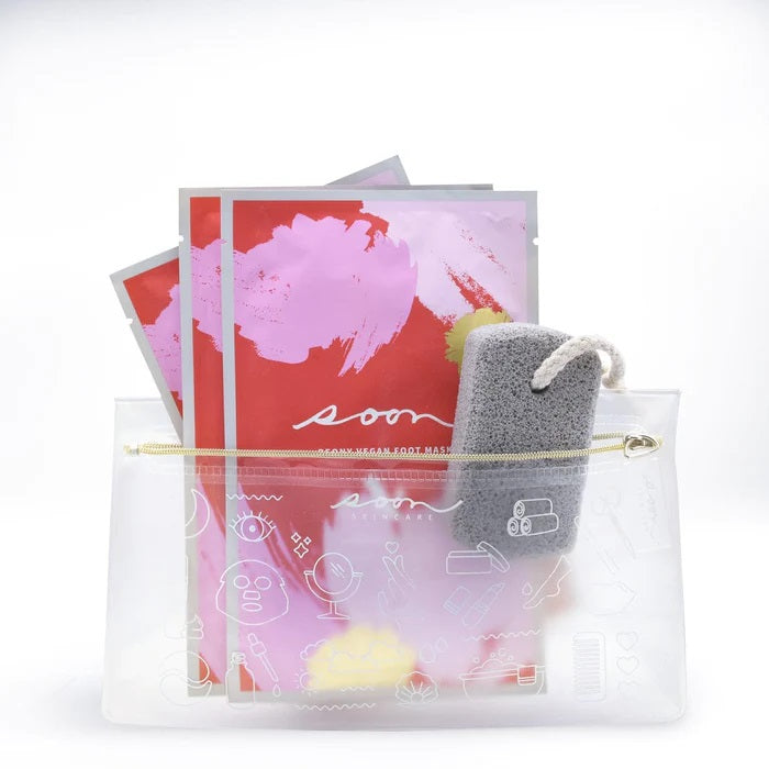 Soon Skincare Women's Pumice Stone gift set (Best Foot Forward Bundle)