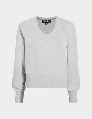 Scoop-Neck Sweatshirt
