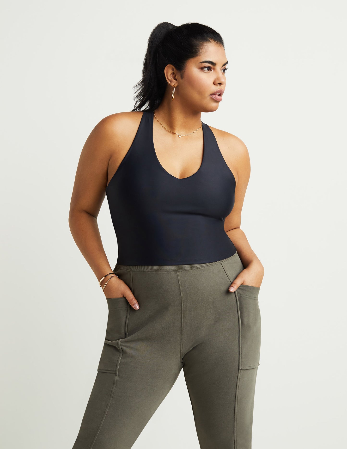 GSTQ Racerback Top Black