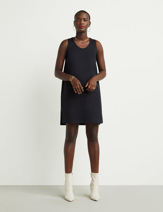 Back-Zip Shirttail Dress