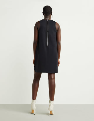 Back-Zip Shirttail Dress