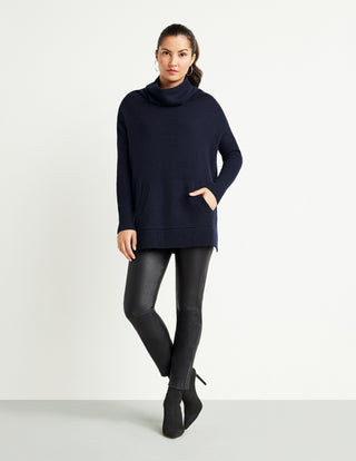 Cozy Cowlneck Sweater Midnight/Black