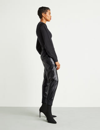 Leather Jogger Pant