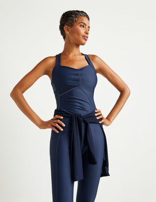 Athletic High-Waisted  Football Legging Midnight